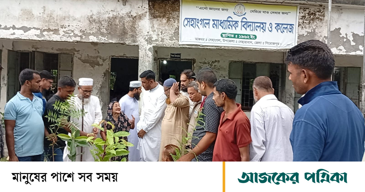 প্রধানমন্ত্রীর সবুজায়নের বার্তা ছড়াতে নেছারাবাদে বৃক্ষরোপণ কর্মসূচি